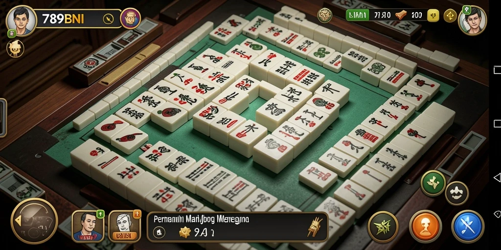 Screenshot gameplay 789BNI menampilkan aksi permainan Mahjong yang menarik.