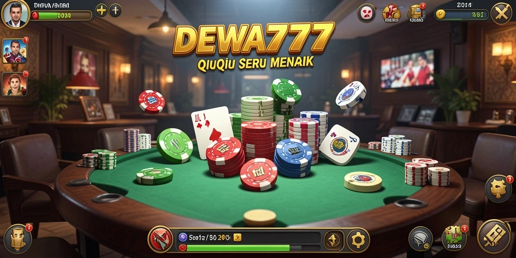 Screenshot DEWA777 menampilkan gameplay seru QiuQiu.