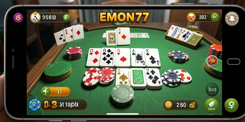 Screenshot gameplay EMON77 yang menarik dan penuh aksi.