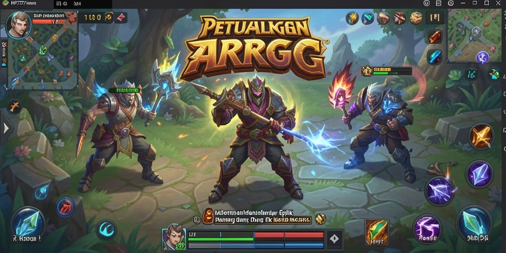 Menampilkan aksi mendebarkan dalam gameplay ARPG HP777.