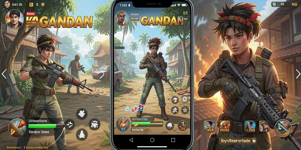 Tampilan antarmuka KAGANDAN yang intuitif dan menarik.