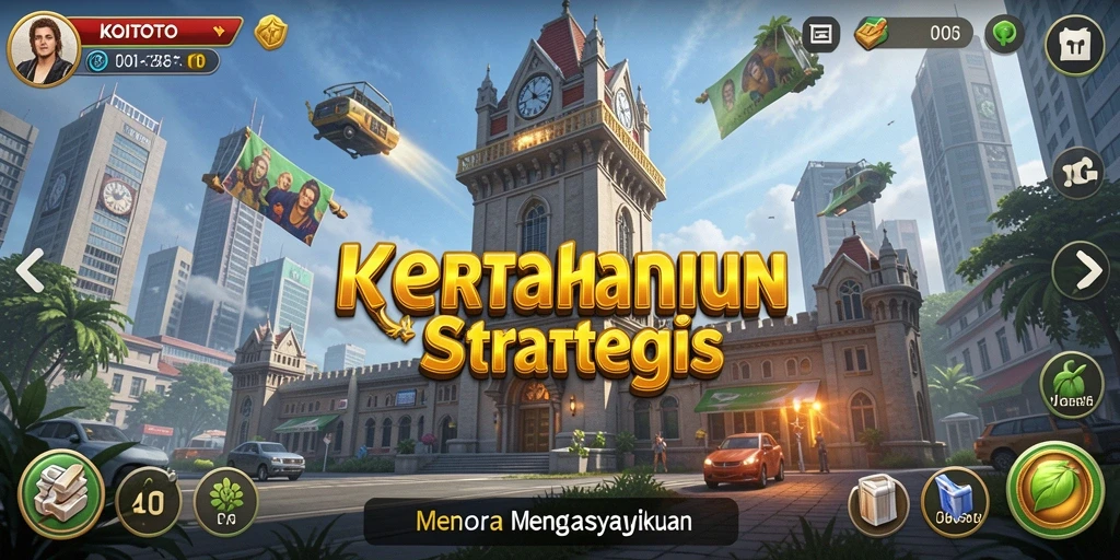 Screenshot gameplay KOITOTO menampilkan momen pertahanan menara yang intens.
