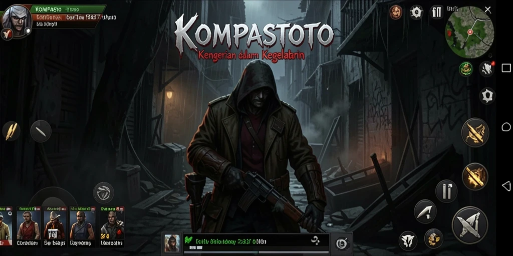 Screenshot mendalam dari gameplay menakutkan dalam KOMPASTOTO.