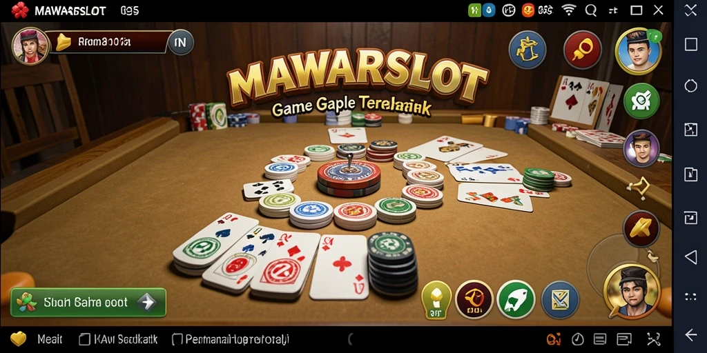 Screenshot gameplay MAWARSLOT menampilkan momen seru permainan Gaple.
