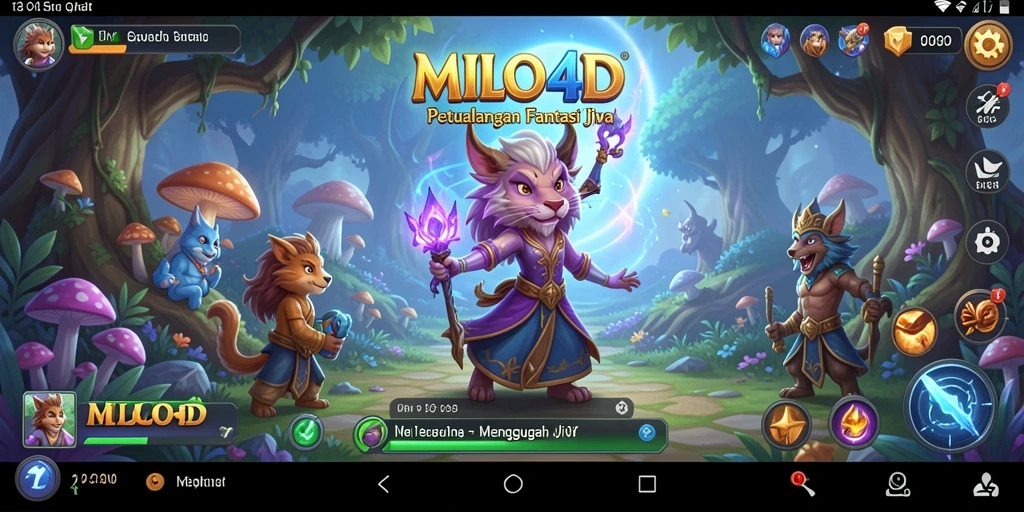 Tampilan menarik dari gameplay RPG di MILO4D.