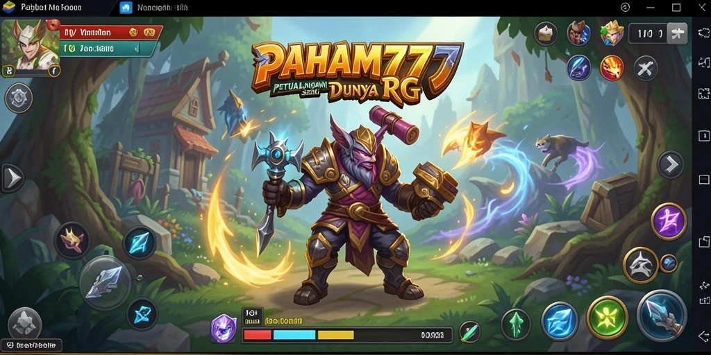 Screenshot gameplay PAHAM777 menampilkan pertarungan yang mendebarkan di dunia RPG.