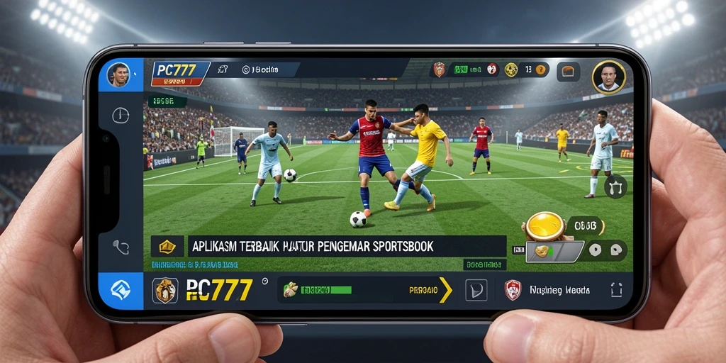 Tangkapan layar utama PC777 menampilkan antarmuka menarik untuk taruhan olahraga.