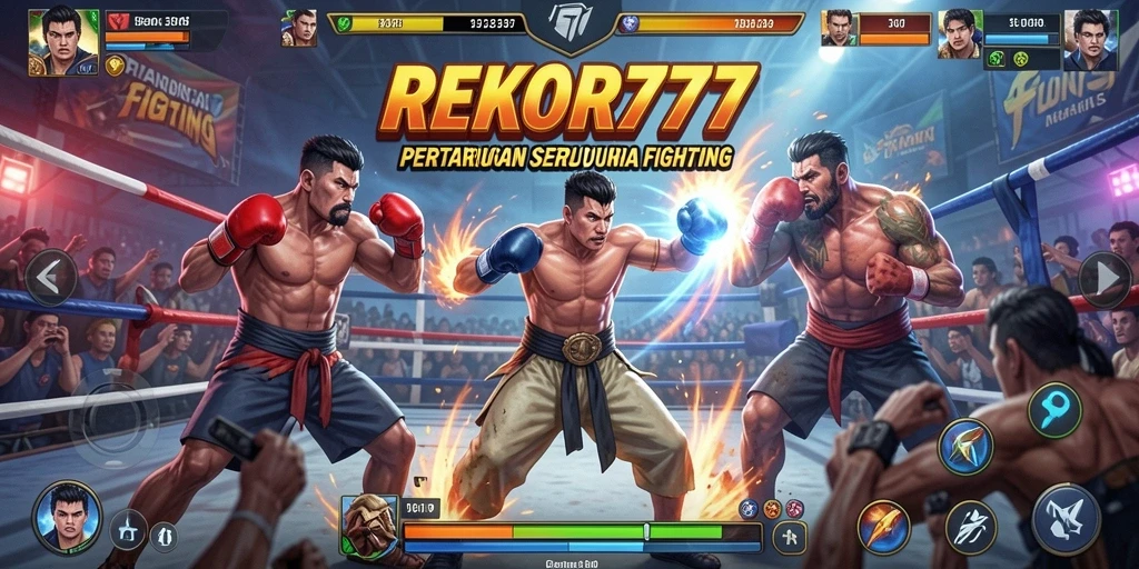 Gameplay seru REKOR777 dengan karakter Fighting yang dinamis.