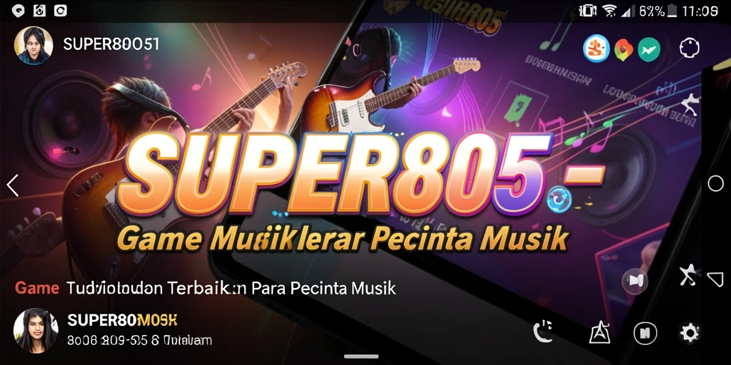 Tangkapan layar utama SUPER805 menampilkan gameplay yang menarik dan interaktif.