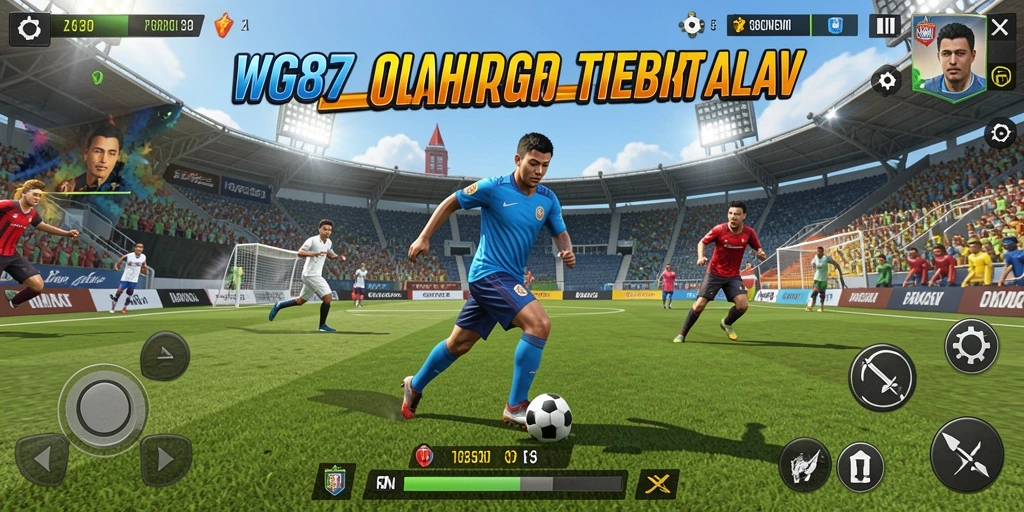 Tampilan gameplay menegangkan dalam WG87 saat bertanding di lapangan.